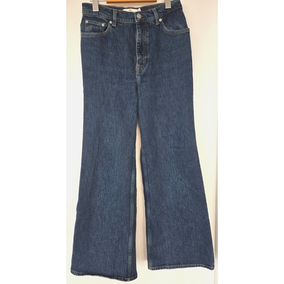 & Other Stories Denim - & Other Stories Womens Jeans Sz 28 Medium Wash High Rise Wide Leg Treasure Cut
